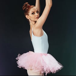 Lina Joy in 'Spizoo' Petite Redhead Ballerina Lina Joy Moans Loud While Fucking (Thumbnail 2)